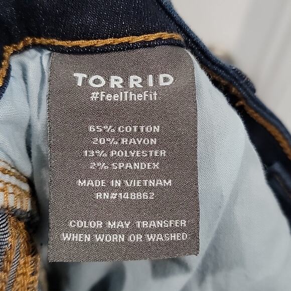 Torrid Jegging Skinny Super Soft High-Rise Jean, Rinse Wash 18S - Picture 7 of 8